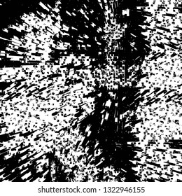 Rough, scratch, splatter grunge pattern design brush strokes. Overlay texture. Faded black-white dyed paper texture. Sketch grunge design. Use for poster, cover, banner, mock-up, stickers layout.