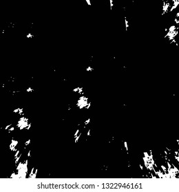 Rough, scratch, splatter grunge pattern design brush strokes. Overlay texture. Faded black-white dyed paper texture. Sketch grunge design. Use for poster, cover, banner, mock-up, stickers layout.