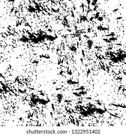 Rough, scratch, splatter grunge pattern design brush strokes. Overlay texture. Faded black-white dyed paper texture. Sketch grunge design. Use for poster, cover, banner, mock-up, stickers layout.
