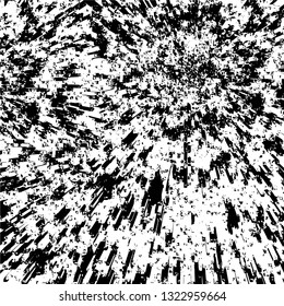 Rough, scratch, splatter grunge pattern design brush strokes. Overlay texture. Faded black-white dyed paper texture. Sketch grunge design. Use for poster, cover, banner, mock-up, stickers layout.