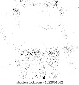 Rough, scratch, splatter grunge pattern design brush strokes. Overlay texture. Faded black-white dyed paper texture. Sketch grunge design. Use for poster, cover, banner, mock-up, stickers layout.
