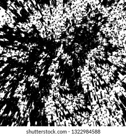 Rough, scratch, splatter grunge pattern design brush strokes. Overlay texture. Faded black-white dyed paper texture. Sketch grunge design. Use for poster, cover, banner, mock-up, stickers layout.