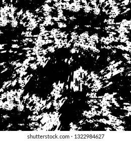 Rough, scratch, splatter grunge pattern design brush strokes. Overlay texture. Faded black-white dyed paper texture. Sketch grunge design. Use for poster, cover, banner, mock-up, stickers layout.