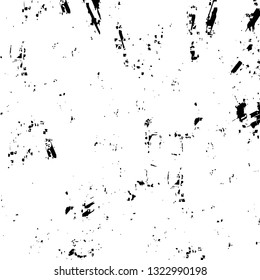 Rough, scratch, splatter grunge pattern design brush strokes. Overlay texture. Faded black-white dyed paper texture. Sketch grunge design. Use for poster, cover, banner, mock-up, stickers layout.