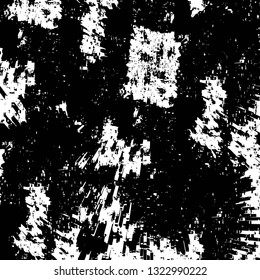 Rough, scratch, splatter grunge pattern design brush strokes. Overlay texture. Faded black-white dyed paper texture. Sketch grunge design. Use for poster, cover, banner, mock-up, stickers layout.