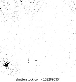 Rough, scratch, splatter grunge pattern design brush strokes. Overlay texture. Faded black-white dyed paper texture. Sketch grunge design. Use for poster, cover, banner, mock-up, stickers layout.