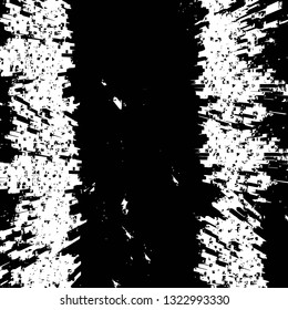 Rough, scratch, splatter grunge pattern design brush strokes. Overlay texture. Faded black-white dyed paper texture. Sketch grunge design. Use for poster, cover, banner, mock-up, stickers layout.
