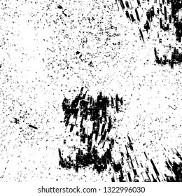 Rough, scratch, splatter grunge pattern design brush strokes. Overlay texture. Faded black-white dyed paper texture. Sketch grunge design. Use for poster, cover, banner, mock-up, stickers layout.
