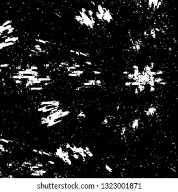 Rough, scratch, splatter grunge pattern design brush strokes. Overlay texture. Faded black-white dyed paper texture. Sketch grunge design. Use for poster, cover, banner, mock-up, stickers layout.