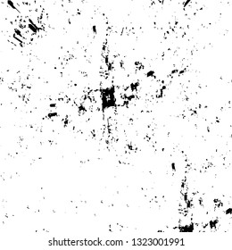 Rough, scratch, splatter grunge pattern design brush strokes. Overlay texture. Faded black-white dyed paper texture. Sketch grunge design. Use for poster, cover, banner, mock-up, stickers layout.