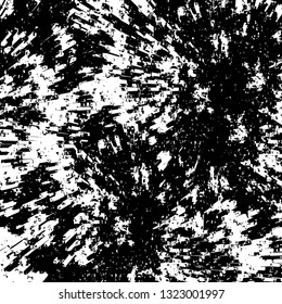 Rough, scratch, splatter grunge pattern design brush strokes. Overlay texture. Faded black-white dyed paper texture. Sketch grunge design. Use for poster, cover, banner, mock-up, stickers layout.
