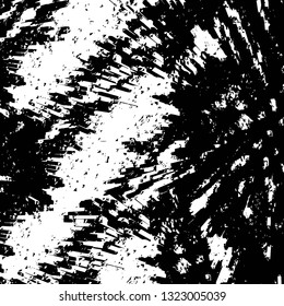 Rough, scratch, splatter grunge pattern design brush strokes. Overlay texture. Faded black-white dyed paper texture. Sketch grunge design. Use for poster, cover, banner, mock-up, stickers layout.