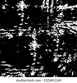 Rough, scratch, splatter grunge pattern design brush strokes. Overlay texture. Faded black-white dyed paper texture. Sketch grunge design. Use for poster, cover, banner, mock-up, stickers layout.