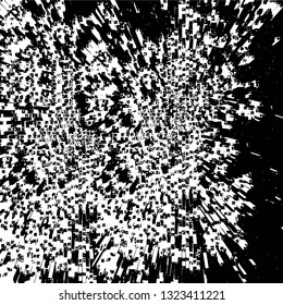 Rough, scratch, splatter grunge pattern design brush strokes. Overlay texture. Faded black-white dyed paper texture. Sketch grunge design. Use for poster, cover, banner, mock-up, stickers layout.