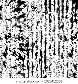 Rough, scratch, splatter grunge pattern design brush strokes. Overlay texture. Faded black-white dyed paper texture. Sketch grunge design. Use for poster, cover, banner, mock-up, stickers layout.