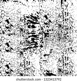 Rough, scratch, splatter grunge pattern design brush strokes. Overlay texture. Faded black-white dyed paper texture. Sketch grunge design. Use for poster, cover, banner, mock-up, stickers layout.