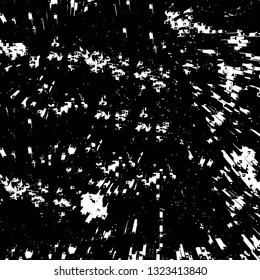 Rough, scratch, splatter grunge pattern design brush strokes. Overlay texture. Faded black-white dyed paper texture. Sketch grunge design. Use for poster, cover, banner, mock-up, stickers layout.