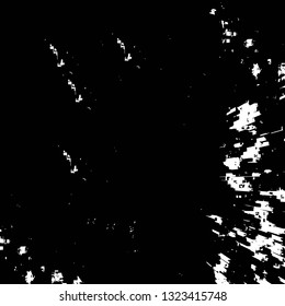 Rough, scratch, splatter grunge pattern design brush strokes. Overlay texture. Faded black-white dyed paper texture. Sketch grunge design. Use for poster, cover, banner, mock-up, stickers layout.
