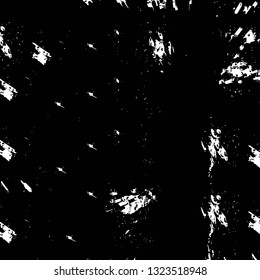 Rough, scratch, splatter grunge pattern design brush strokes. Overlay texture. Faded black-white dyed paper texture. Sketch grunge design. Use for poster, cover, banner, mock-up, stickers layout.