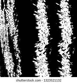 Rough, scratch, splatter grunge pattern design brush strokes. Overlay texture. Faded black-white dyed paper texture. Sketch grunge design. Use for poster, cover, banner, mock-up, stickers layout.