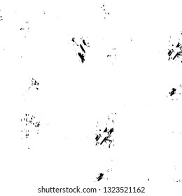 Rough, scratch, splatter grunge pattern design brush strokes. Overlay texture. Faded black-white dyed paper texture. Sketch grunge design. Use for poster, cover, banner, mock-up, stickers layout.