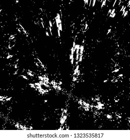 Rough, scratch, splatter grunge pattern design brush strokes. Overlay texture. Faded black-white dyed paper texture. Sketch grunge design. Use for poster, cover, banner, mock-up, stickers layout.