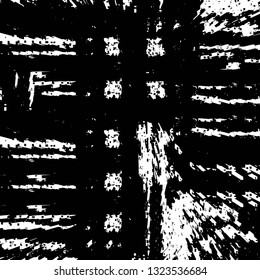Rough, scratch, splatter grunge pattern design brush strokes. Overlay texture. Faded black-white dyed paper texture. Sketch grunge design. Use for poster, cover, banner, mock-up, stickers layout.