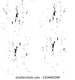 Rough, scratch, splatter grunge pattern design brush strokes. Overlay texture. Faded black-white dyed paper texture. Sketch grunge design. Use for poster, cover, banner, mock-up, stickers layout.