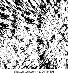 Rough, scratch, splatter grunge pattern design brush strokes. Overlay texture. Faded black-white dyed paper texture. Sketch grunge design. Use for poster, cover, banner, mock-up, stickers layout.