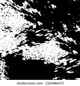 Rough, scratch, splatter grunge pattern design brush strokes. Overlay texture. Faded black-white dyed paper texture. Sketch grunge design. Use for poster, cover, banner, mock-up, stickers layout.