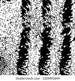 Rough, scratch, splatter grunge pattern design brush strokes. Overlay texture. Faded black-white dyed paper texture. Sketch grunge design. Use for poster, cover, banner, mock-up, stickers layout.