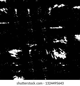 Rough, scratch, splatter grunge pattern design brush strokes. Overlay texture. Faded black-white dyed paper texture. Sketch grunge design. Use for poster, cover, banner, mock-up, stickers layout.