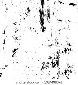 Rough, scratch, splatter grunge pattern design brush strokes. Overlay texture. Faded black-white dyed paper texture. Sketch grunge design. Use for poster, cover, banner, mock-up, stickers layout.