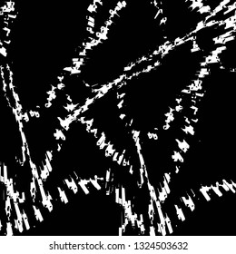 Rough, scratch, splatter grunge pattern design brush strokes. Overlay texture. Faded black-white dyed paper texture. Sketch grunge design. Use for poster, cover, banner, mock-up, stickers layout.