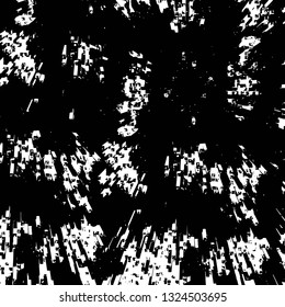 Rough, scratch, splatter grunge pattern design brush strokes. Overlay texture. Faded black-white dyed paper texture. Sketch grunge design. Use for poster, cover, banner, mock-up, stickers layout.