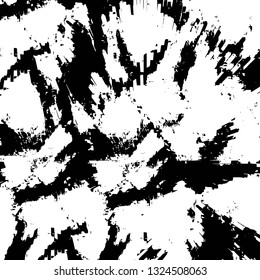Rough, scratch, splatter grunge pattern design brush strokes. Overlay texture. Faded black-white dyed paper texture. Sketch grunge design. Use for poster, cover, banner, mock-up, stickers layout.