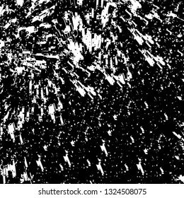 Rough, scratch, splatter grunge pattern design brush strokes. Overlay texture. Faded black-white dyed paper texture. Sketch grunge design. Use for poster, cover, banner, mock-up, stickers layout.