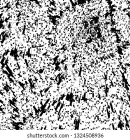 Rough, scratch, splatter grunge pattern design brush strokes. Overlay texture. Faded black-white dyed paper texture. Sketch grunge design. Use for poster, cover, banner, mock-up, stickers layout.