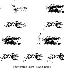 Rough, scratch, splatter grunge pattern design brush strokes. Overlay texture. Faded black-white dyed paper texture. Sketch grunge design. Use for poster, cover, banner, mock-up, stickers layout.