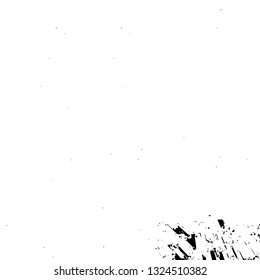 Rough, scratch, splatter grunge pattern design brush strokes. Overlay texture. Faded black-white dyed paper texture. Sketch grunge design. Use for poster, cover, banner, mock-up, stickers layout.