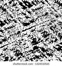 Rough, scratch, splatter grunge pattern design brush strokes. Overlay texture. Faded black-white dyed paper texture. Sketch grunge design. Use for poster, cover, banner, mock-up, stickers layout.