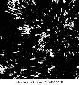Rough, scratch, splatter grunge pattern design brush strokes. Overlay texture. Faded black-white dyed paper texture. Sketch grunge design. Use for poster, cover, banner, mock-up, stickers layout.