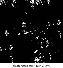 Rough, scratch, splatter grunge pattern design brush strokes. Overlay texture. Faded black-white dyed paper texture. Sketch grunge design. Use for poster, cover, banner, mock-up, stickers layout.