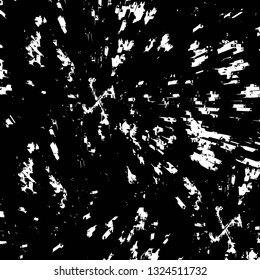 Rough, scratch, splatter grunge pattern design brush strokes. Overlay texture. Faded black-white dyed paper texture. Sketch grunge design. Use for poster, cover, banner, mock-up, stickers layout.