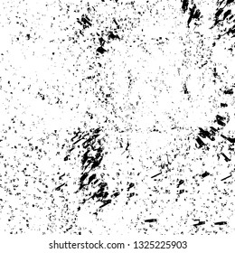 Rough, scratch, splatter grunge pattern design brush strokes. Overlay texture. Faded black-white dyed paper texture. Sketch grunge design. Use for poster, cover, banner, mock-up, stickers layout.