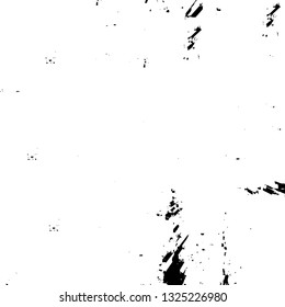 Rough, scratch, splatter grunge pattern design brush strokes. Overlay texture. Faded black-white dyed paper texture. Sketch grunge design. Use for poster, cover, banner, mock-up, stickers layout.
