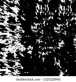 Rough, scratch, splatter grunge pattern design brush strokes. Overlay texture. Faded black-white dyed paper texture. Sketch grunge design. Use for poster, cover, banner, mock-up, stickers layout.