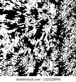 Rough, scratch, splatter grunge pattern design brush strokes. Overlay texture. Faded black-white dyed paper texture. Sketch grunge design. Use for poster, cover, banner, mock-up, stickers layout.