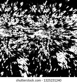 Rough, scratch, splatter grunge pattern design brush strokes. Overlay texture. Faded black-white dyed paper texture. Sketch grunge design. Use for poster, cover, banner, mock-up, stickers layout.