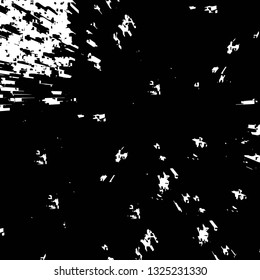 Rough, scratch, splatter grunge pattern design brush strokes. Overlay texture. Faded black-white dyed paper texture. Sketch grunge design. Use for poster, cover, banner, mock-up, stickers layout.